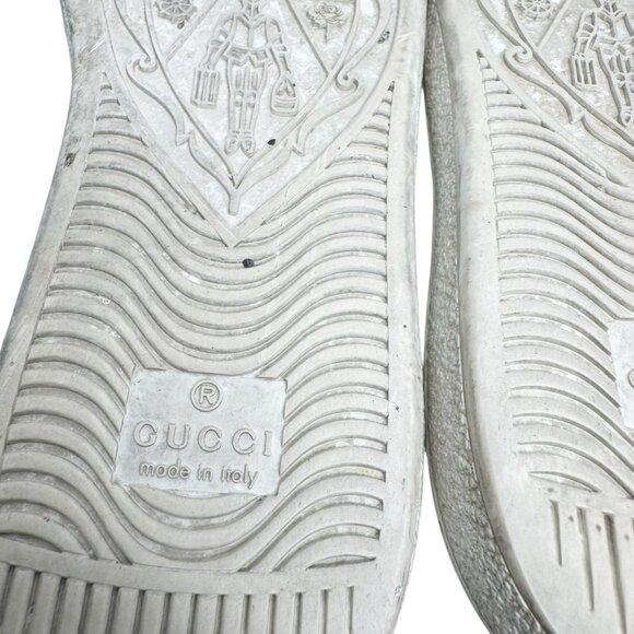 Gucci Ace embroidered bee white leather sneakers womens size 36.5 6.5 - Picture 15 of 16